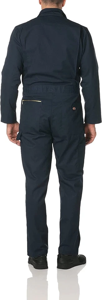 NWT Dickies Men's Twill Deluxe Long Sleeve Coverall Navy Size XL TALL $80 3D73 - Image 2 of 4