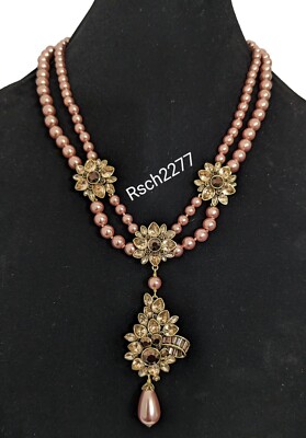 Heidi Daus ''Dazzling Debutante'' Crystal Drop Statement Necklace-NWT-Orig. $200
