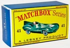 Matchbox Lesney No 41 JAGUAR D TYPE empty Repro D style Box