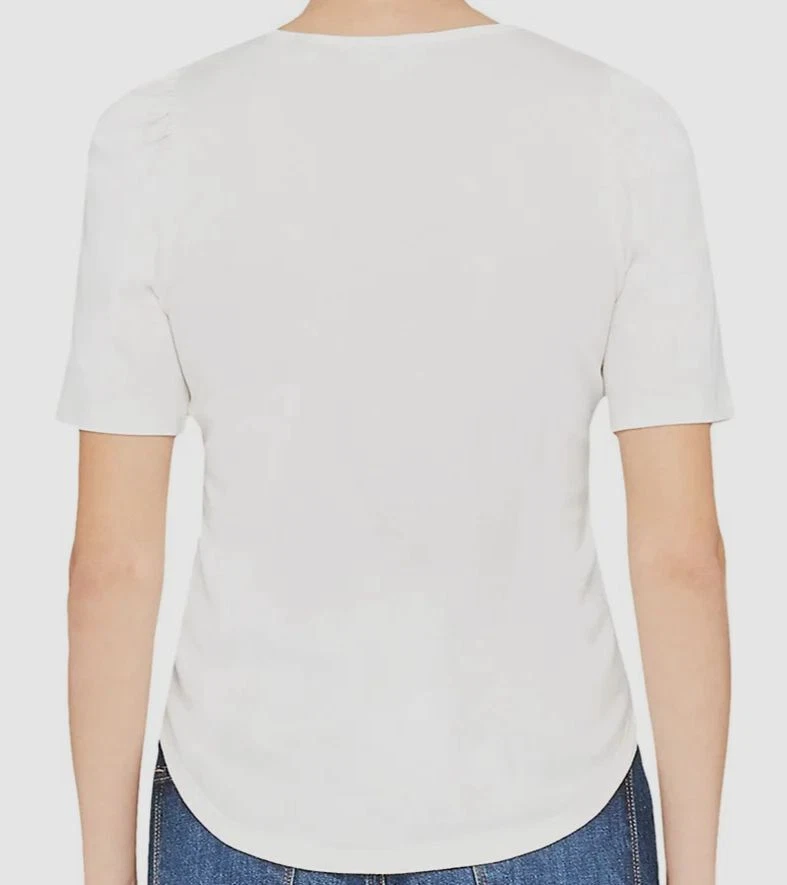 theory short sleeve ruched t shirt