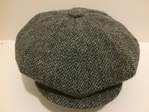 harris tweed 8 panel cap