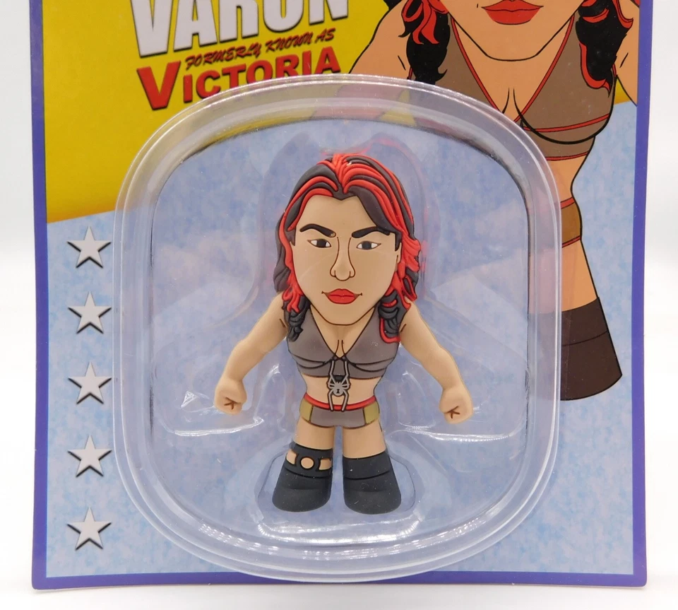 Figura de acción Victoria tamaño pinta All Star Wrestling Loot 3" AEW WWE Diva Foto 2 de 3