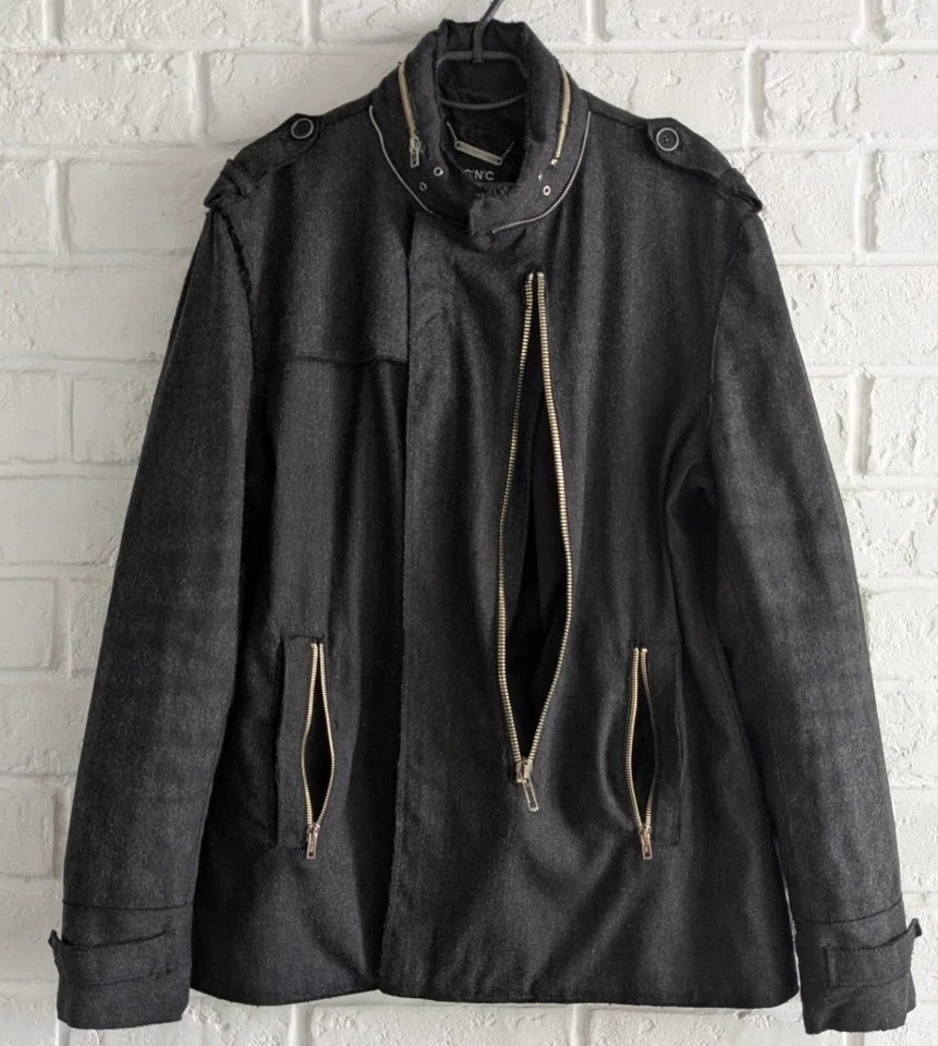 C'N'C Disfraz Nacional Hombre Chaqueta Media Temporada, Hecho en Italia Foto 2 de 4