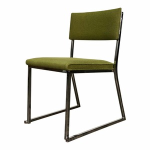 Funky Tecido Verde Limao Cromado Quadro Moderno Meados Do Seculo