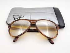 Vintage B L Ray Ban Bausch  Lomb Ambermatic DGM 58mm Aviator Vagabond w/Case