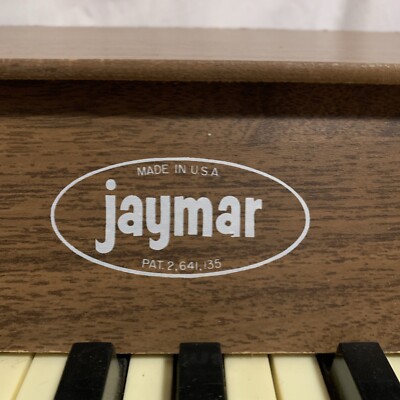 VTG 50s-60s JAYMAR TOY PIANO 30 Keys Miniature Wood Wood