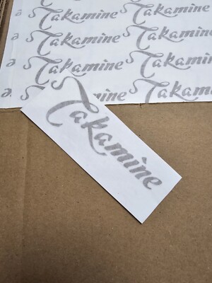 Takamine Pickguard Sticker Logo Gold 