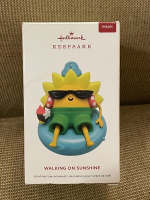 Hallmark Keepsake Walking On Sunshine Ornament 2019 Christmas Box Magic Sound