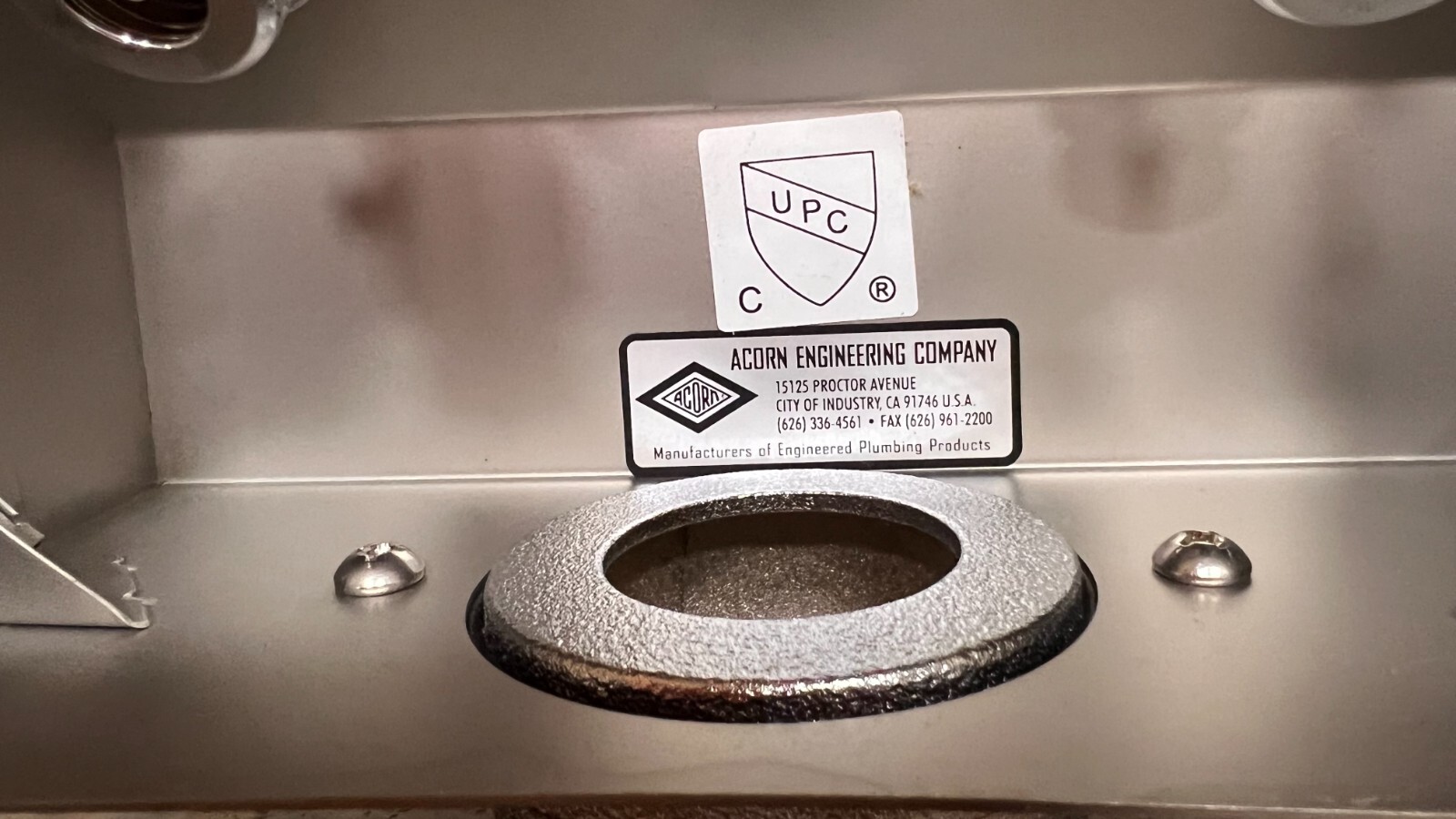 Acorn 8186SSLF Stainless Steel Hose Box With Waste Outlet 8186SSLF eBay