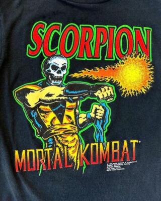 Mortal Kombat X Scorpion Kompat Unisex Adult T Shirt short sleeve tee