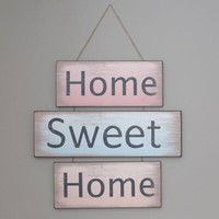 Landhaus Holzschild Antik Home Sweet Home Vintage Shabby Chic 48X48Cm Deko Holz