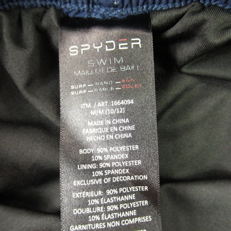 Pantalones Cortos Spyder Niños Bolsillos Medianos Informales Ligeros Elásticos Natación Cordón Foto 4 de 4