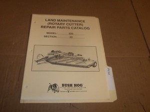 PY163) Bush Hog Parts Manual - LOOSE LEAF - 220 Rotary Cutter | eBay