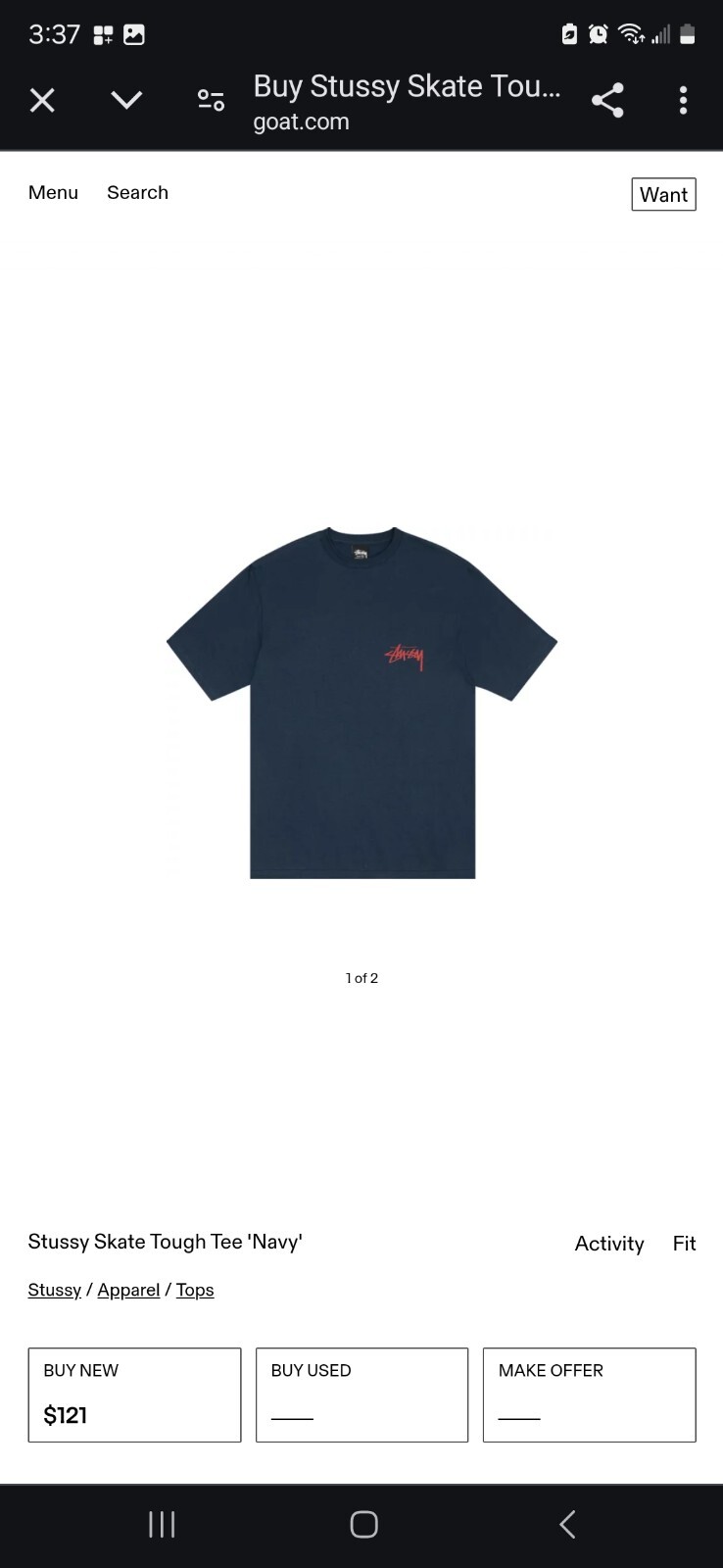 Stussy Skate Tough,size L brand new still original package