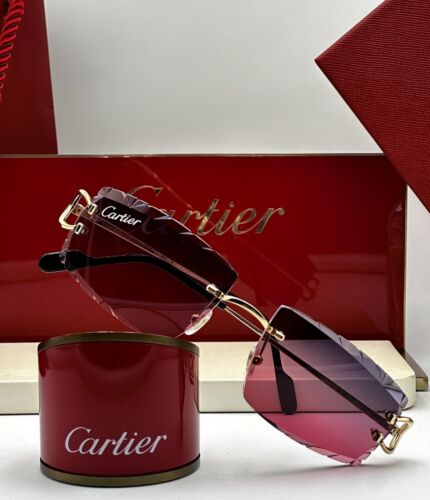 Cartier Custom Diamond Cut Sunglasses - Picture 1 of 11