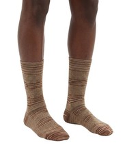 Missoni Camel Mens Textured Melange Knit Crew Socks-