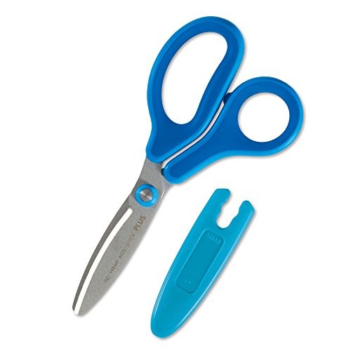 PLUS Scissors Fit Cut Curve Jr Junior Children's Fluorine Coated Adhesive Tape B - Picture 1 of 7