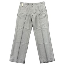 Haggar Heritage Dress Pants Mens 36x30 Grey Slacks Classic Fit Comfort Waist NEW
