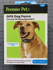 Premier Pet GPS Dog Fence Circular Wireless Boundary Collar Dogs 20 Lbs 278LP