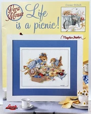 Lanarte Vera Mouse Life is a Picnic! Marjolein Bastin Cross Stitch Pattern