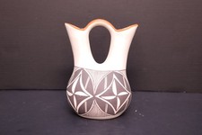 Antique Acoma Pueblo Pottery Wedding Jar Jug ...