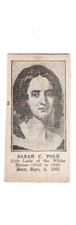 VERY RARE Sarah C. Polk, ca.1930 (W589) President and Wives Strip Card
