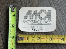 KISS Pass Debut Album 1st Tour June 15 1974 Toronto Canada Vintage Kiss Aucoin