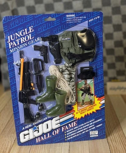 Vtg 90s GI Joe Hall of Fame JUNGLE PATROL MISSION GEAR Accessory Set Hasbro 1993