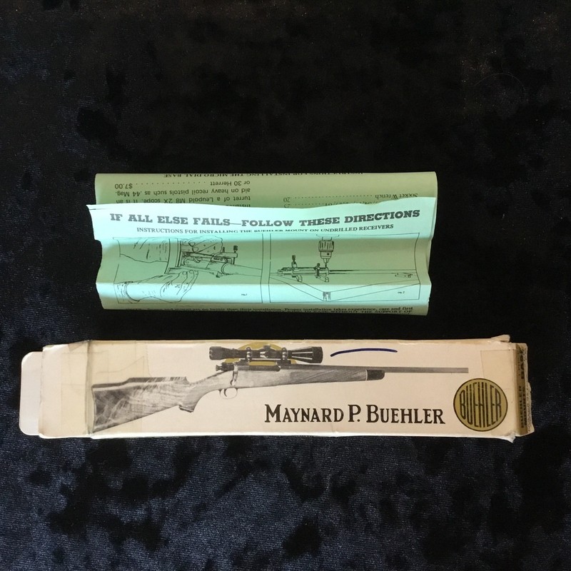 Buehler 1 Piece Base Mauser 98 Long Code FM