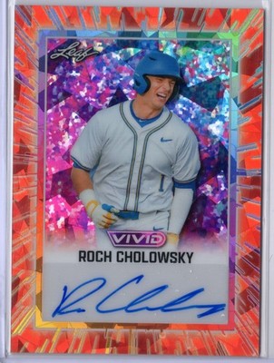 2025 Leaf Vivid Roch Cholowsky RED CRYSTAL AUTO AUTOGRAPH RC 2/2 UCLA