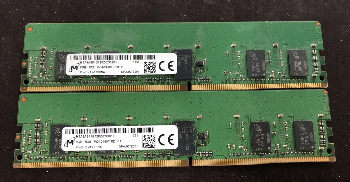 Micron DDR4 SDRAM 8 GB Capacity per Module DIMM Computer Memory