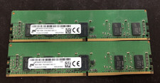 Lot of 2 -- 16GB 2x8GB Micron 1Rx8 DDR4 PC4-2400T SERVER Memory RAM
