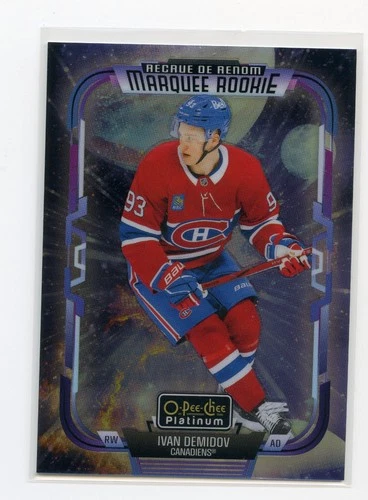 2025-26 O-Pee-Chee Platinum #232 Marquee Rookie RC Cosmic /65 Ivan Demidov