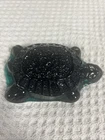Blenko Emerald Green Glass Turtle Paperweight Handcrafted Studio Art Glass 2021