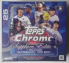 ✅2025 Topps Chrome Sapphire Edition Baseball Box Brand New Sealed ✅