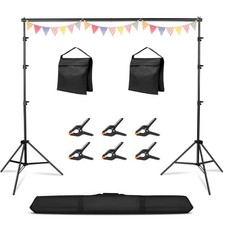 10x10FT Adjustable Photography Backdrop Stand Kit Photo Studio Background Sup...