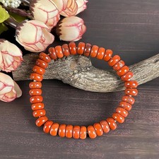 Rare Natural Agate Roung Bead Bracelet/Genuine Gemstone Bracelet