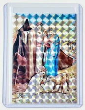 Abraham Limited Edition Artist Signed "Bible Character" Refractor Card 1/1