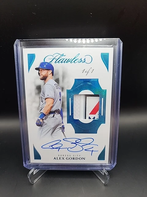 2025 Panini Flawless Baseball - Alex Gordon 1/1 Patch Auto - PPV-AG - Super Rare