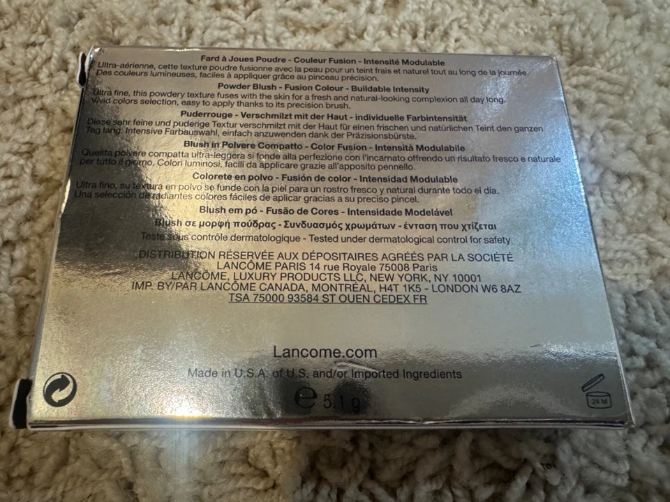 New in Box Lancome Blush Subtil Powder Blush Sheer Amourose 5.1g - Image 2 of 4