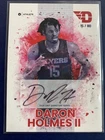 DARON HOLMES II 2024 ONIT Dayton/ Nuggets Basketball On Card White AUTO /80