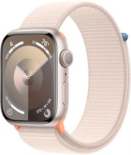 Apple GS Cert Refurb Watch Series 9 GPS 45mm Starlight Aluminum Case with S...