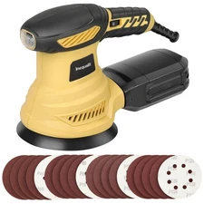 Random Orbital Sander, 2.5Amp 4.9-Inch Corded Palm Sander, Max 13000 OPM Elec...