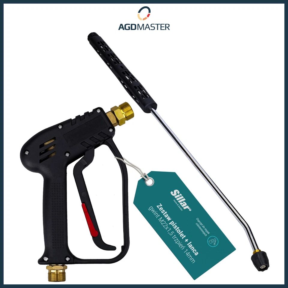 SILLAR Hochdruckpistole & Lanze ersatz für KARCHER HD/HDS M22x1,5 IG Hochdruckreiniger