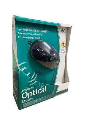 NOS Logitech (931369-0403) USB Wired Optical Computer Mouse SEALED 2003