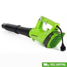 9 Amp 530 CFM Corded Electric Leaf Blower Variable Speed Lightweight Design New