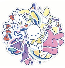 Random Kawaii Hello Kitty  Friends Treats PVC Stationery Stickers 10pc