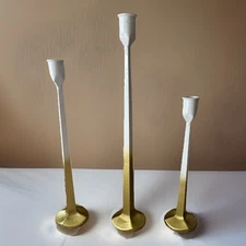 FARMHOUSE Taper Candle Holders Cast Iron 14” 12”  10”