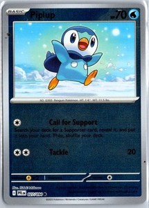 Piplup 027/094 Phantasmal Flames Reverse Holo