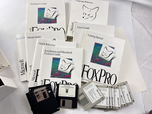 Vintage Microsoft FoxPro 2.5 Macintosh Relational Database System Complete Boxed - Picture 6 of 15